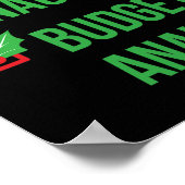 Poster Analyste du budget Funny Pajama cadeau de Noël (Coin)