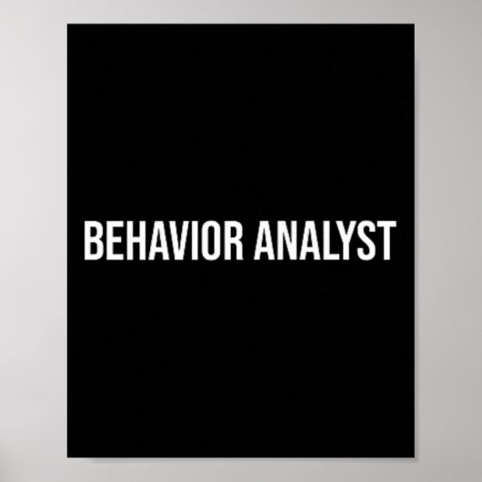 Poster Analyste du comportement Santé mentale (Devant)