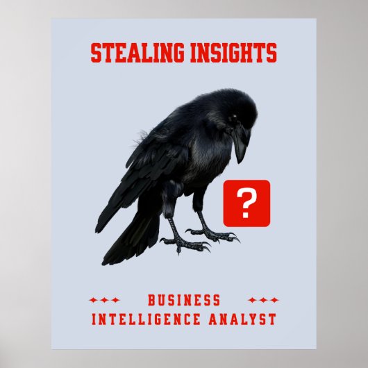 Poster Analyste en intelligence d'affaires Crow (Devant)