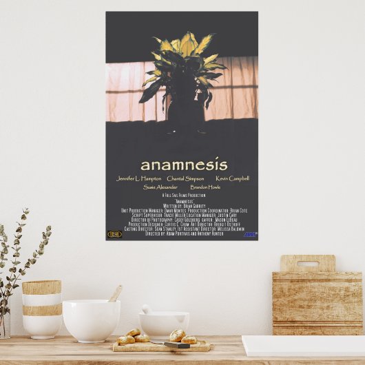 Poster Anamnésie (Cuisine)