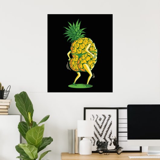 Poster Ananas (Bureau à domicile)