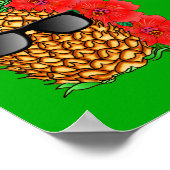Poster Ananas de Noël Mele Kalikimaka (Coin)