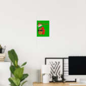 Poster Ananas de Noël Mele Kalikimaka (Bureau à domicile)