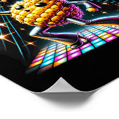 Poster Ananas esthétique Disco Danseuse Danse Éffrayante  (Coin)