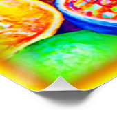 Poster Ananas et fruits tropicaux. Commandez dès maintena (Coin)