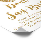 Poster Ananas Floral Tropical Ne Dis Pas Fiancée Jeu (Coin)