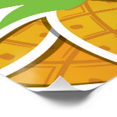 Poster Ananas funky (Coin)