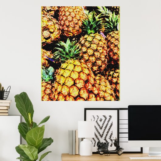 Poster "Ananas" Jolie photo. Commandez dès maintenant (Bureau à domicile)