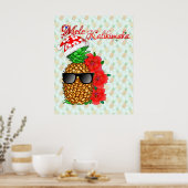 Poster Ananas Mele Kalikimaka (Cuisine)