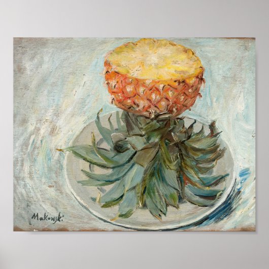 Poster Ananas sur une plaque | Tadeusz Makowski (Devant)