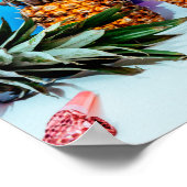 Poster Ananas temps fête avec Fête Faveurs Petit (Coin)