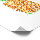 Poster Ananas tropical (Coin)