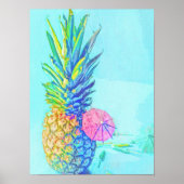 Poster Ananas Tropical (Devant)