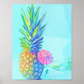 Poster Ananas Tropical (Devant)