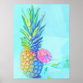 Poster Ananas Tropical (Devant)