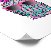 Poster Ananas tropical cool (Coin)