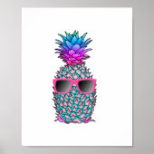 Poster Ananas tropical cool (Devant)