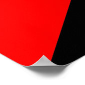 Poster Anarchie du drapeau rouge noir et blanc (Coin)