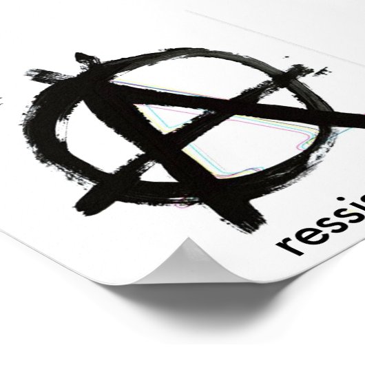Poster anarchie, résistance (Coin)