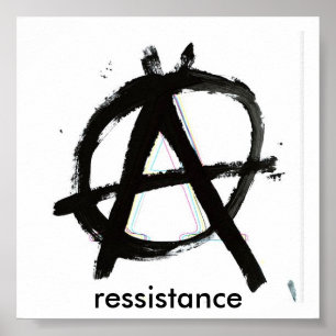 Poster anarchie, ressistance