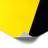 Poster Anarcho capitalisme drapeau anarchie symbole jaune (Coin)