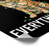 Poster Anatolian Shepherd Christmas I'm Fine Everything I (Coin)