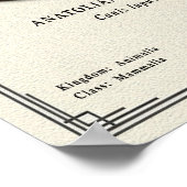 Poster Anatolian Shepherd Dog Zoology Series (Coin)