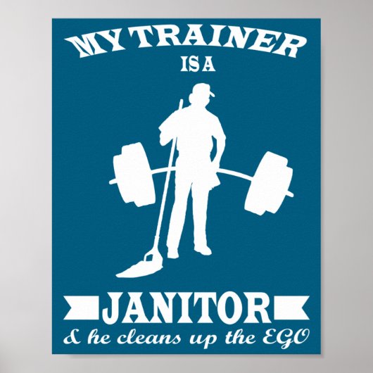 Poster Anatoly My Trainer Is Janitor Funny Gym Prank (Devant)
