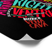 Poster Anatomical Heart Design Cardiac Cardiovascular Icu (Coin)