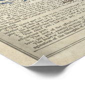 Poster Anatomie cardiaque avec fleurs Dictionnaire Art (Coin)