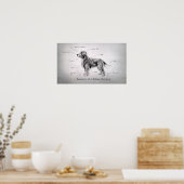 Poster Anatomie correcte d'un Golden Retriever (Cuisine)