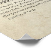 Poster Anatomie de la cheville avec Accent Floral Bleu (Coin)