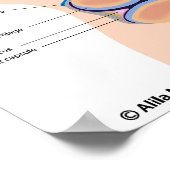 Poster Anatomie de l'affiche d'articulation du genou huma (Coin)