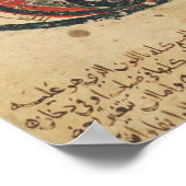 Poster Anatomie de l'oeil, d'un livre sur les maladies oc (Coin)