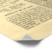 Poster Anatomie du coeur humain sur le journal (Coin)