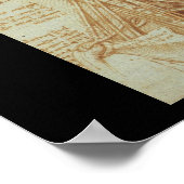 Poster Anatomie du cou par Léonard de Vinci c. 1515 (Coin)