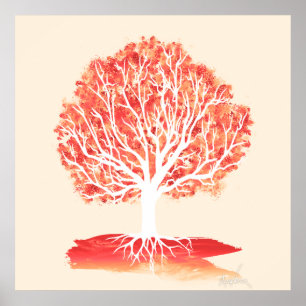 Poster Anatomie d'un arbre. (24x24)