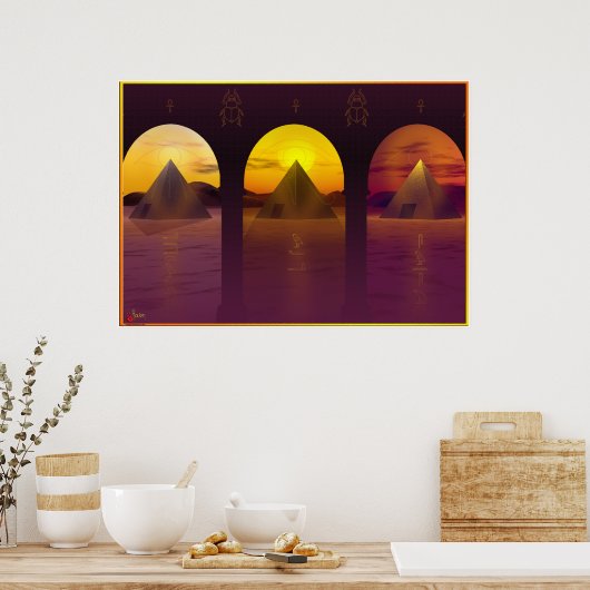 Poster Anatomie d'un coucher de soleil (Cuisine)