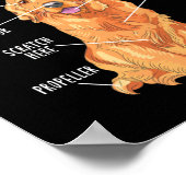 Poster Anatomie d'un Golden Retriever Papa maman (Coin)