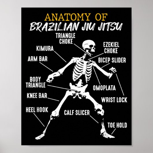 Poster Anatomie d'un Jiu Jitsu brésilien (Devant)