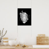 Poster Anatomie faciale Graisse Pad Décor beauté (Cuisine)