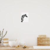 Poster Anatomie musculaire du cheval rétro (Cuisine)