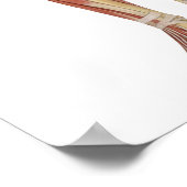 Poster Anatomie musculaire féminine vue avant et arrière (Coin)