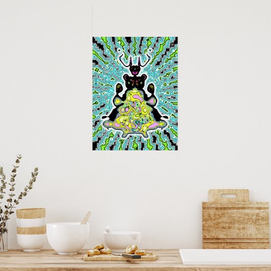 Poster Anatomie secrète d'un hamster spatial v2 (Cuisine)