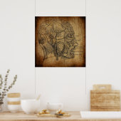Poster Anatomie Vintage  (Cuisine)