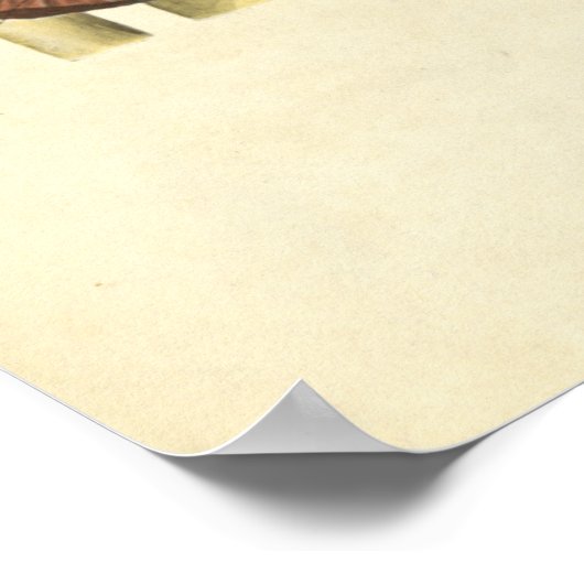 Poster Anatomie vintage Bones d'impression genou (Coin)