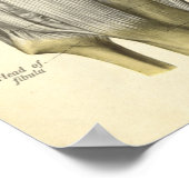 Poster Anatomie vintage Bones d'impression genou (Coin)