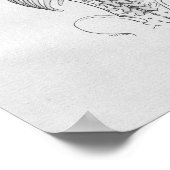 Poster Anatomie vintage, colonne vertébrale (Coin)