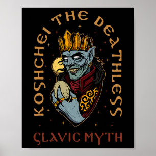 Poster Ancestralité de Koshchei l'Immortel Païanisme Ukra