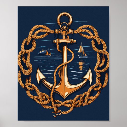 Poster Anchored Resolve” Tee (Devant)